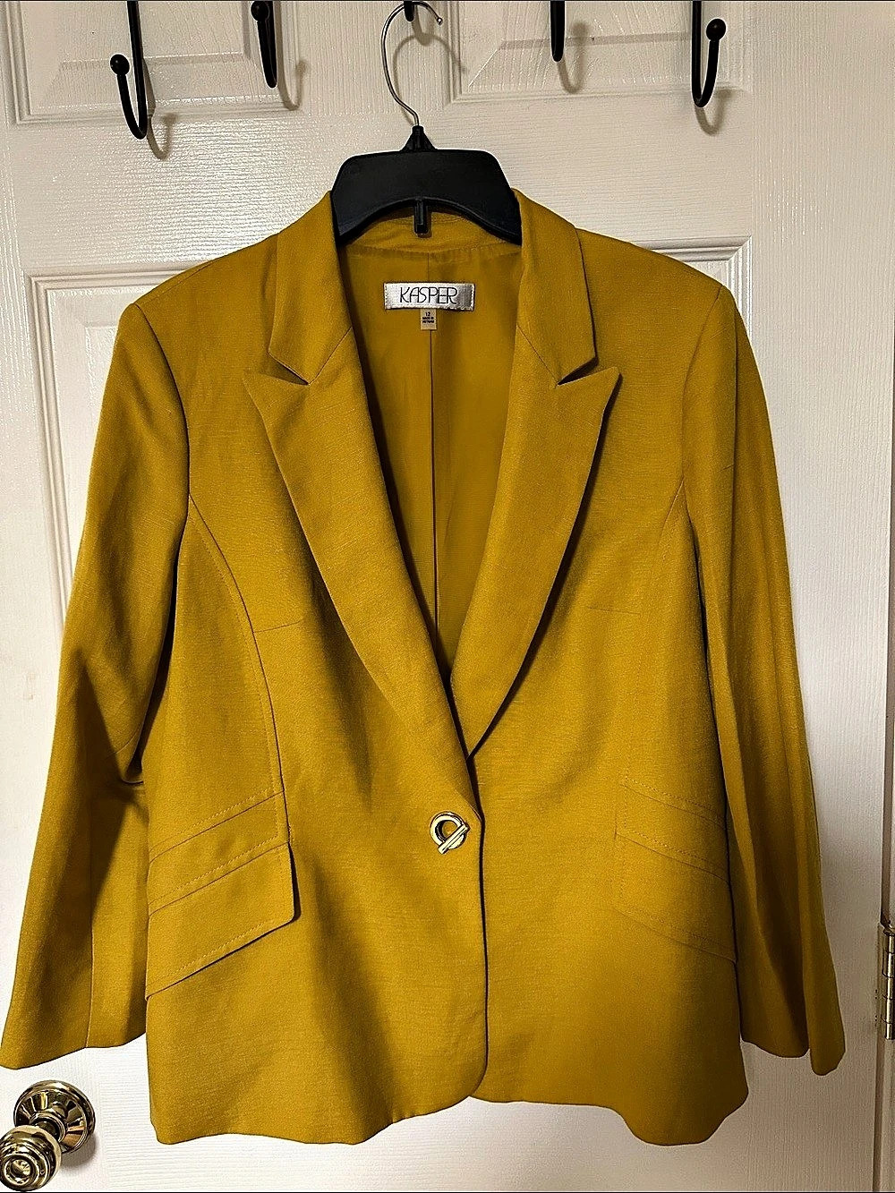 Kasper Yellow Blazer Size 12 Like New